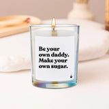 Duftkerze Rainbow Woody Be your own daddy. Make your own sugar. von ChattyCandles