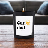 Duftkerze Schwarz Woody Cat dad von ChattyCandles