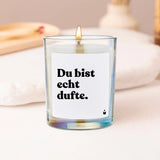 Duftkerze Rainbow Woody Du bist echt dufte. von ChattyCandles