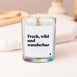 Duftkerze Rainbow Woody Frech, wild und wunderbar von ChattyCandles