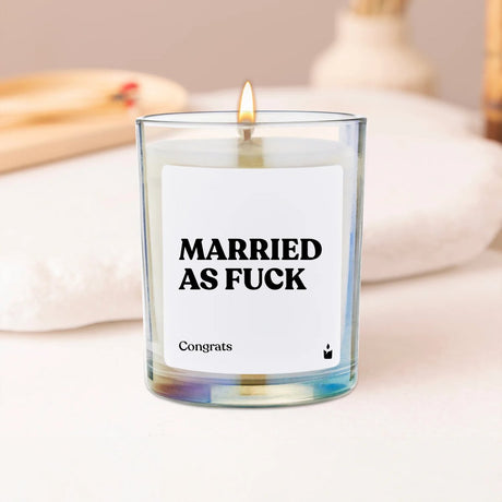 Duftkerze Flowery married as fuck - congrats