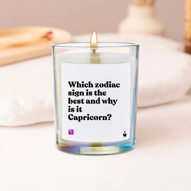 Duftkerze Rainbow Flowery Which zodiac sign is the best and why is it Capricorn? von ChattyCandles