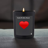 Duftkerze Schwarz Woody Danke für alles, Mama!