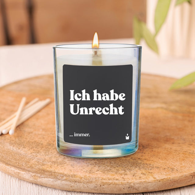 Duftkerze Rainbow Woody Ich habe Unrecht