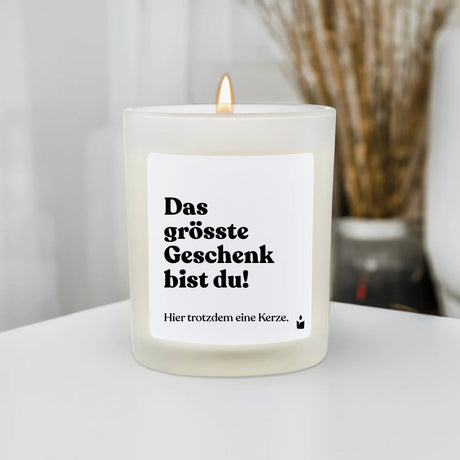 Duftkerze Flowery Das grösste Geschenk bist du!