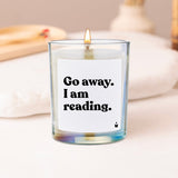 Duftkerze Rainbow Woody Go away. I am reading. von guteszeug.ch