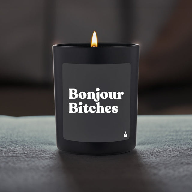Duftkerze Schwarz Flowery Bonjour Bitches