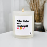 Duftkerze Flowery Alles Liebe zur Hochzeit!
